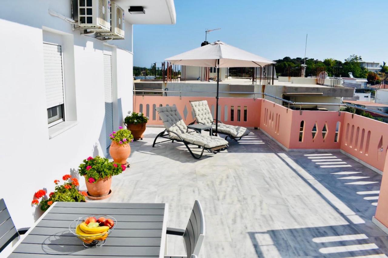 Cozy Renovated Apartment "Filoxenia" Káto Daráco Kültér fotó